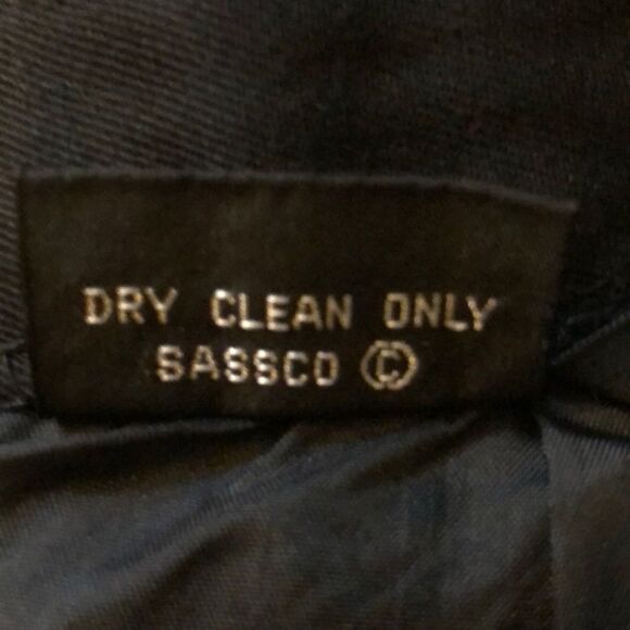 Sassco Black Pencil Skirt Career Professional 6 - Picture 7 of 8